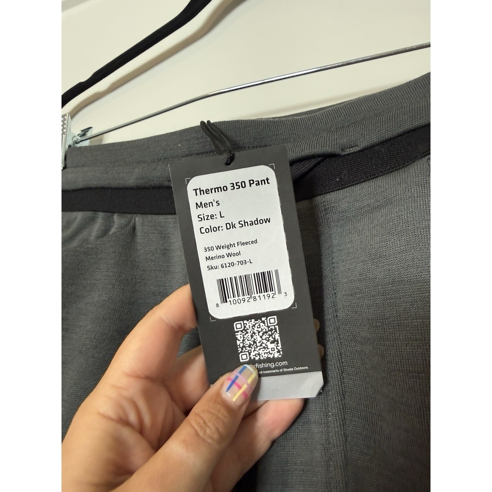 Skwala Thermo 350 Pants NWT Merino Wool Men's Size Large Dark Shadow Grey - Picture 5 of 6